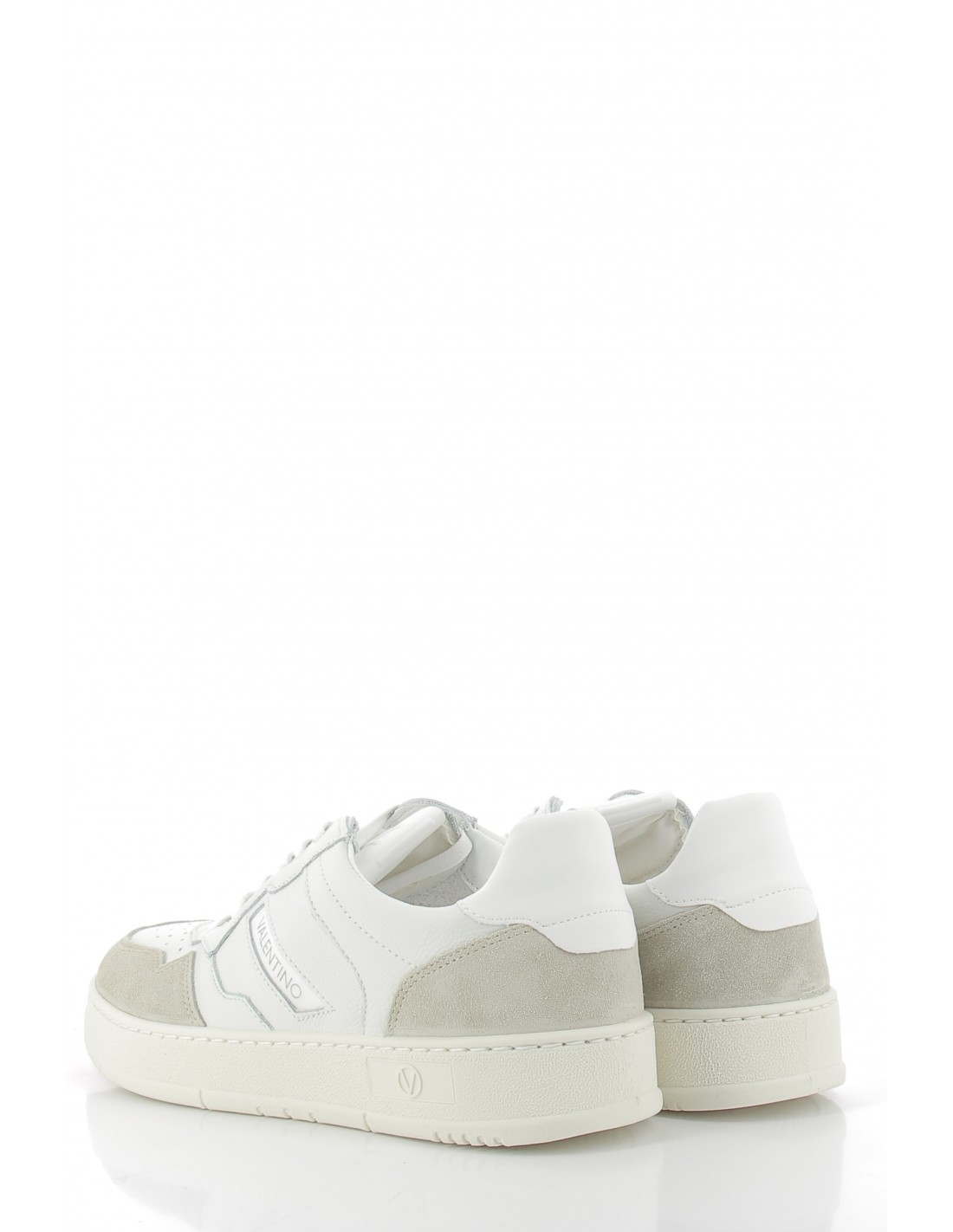 valentino Baskets de ville homme apollo cuir blanc/beige