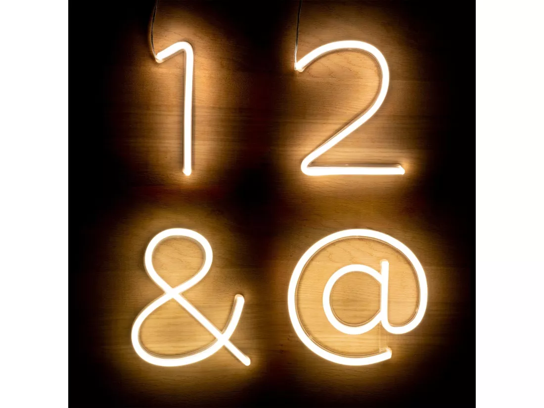 Numéros et Symboles Néons LED 8