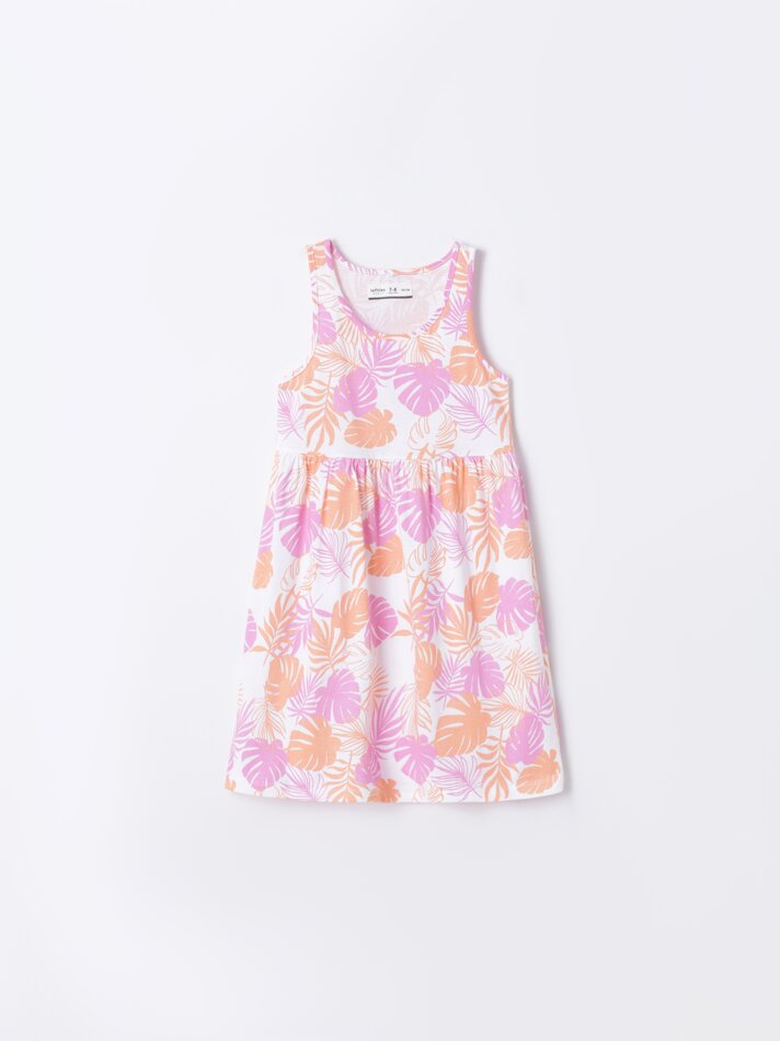 Conjunto com 2 vestidos estampados - Lilás