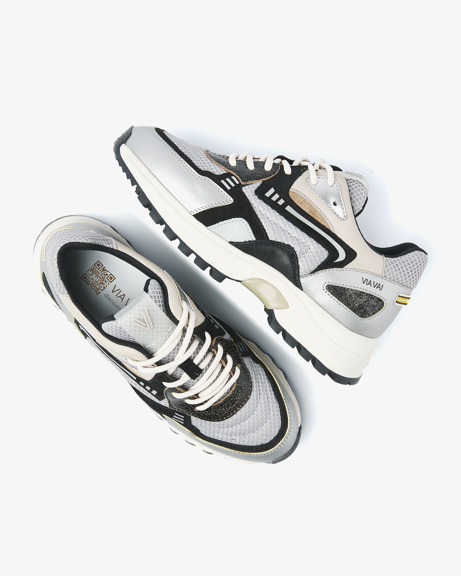 VIA VAI grijze dames sneakers Danae Noah