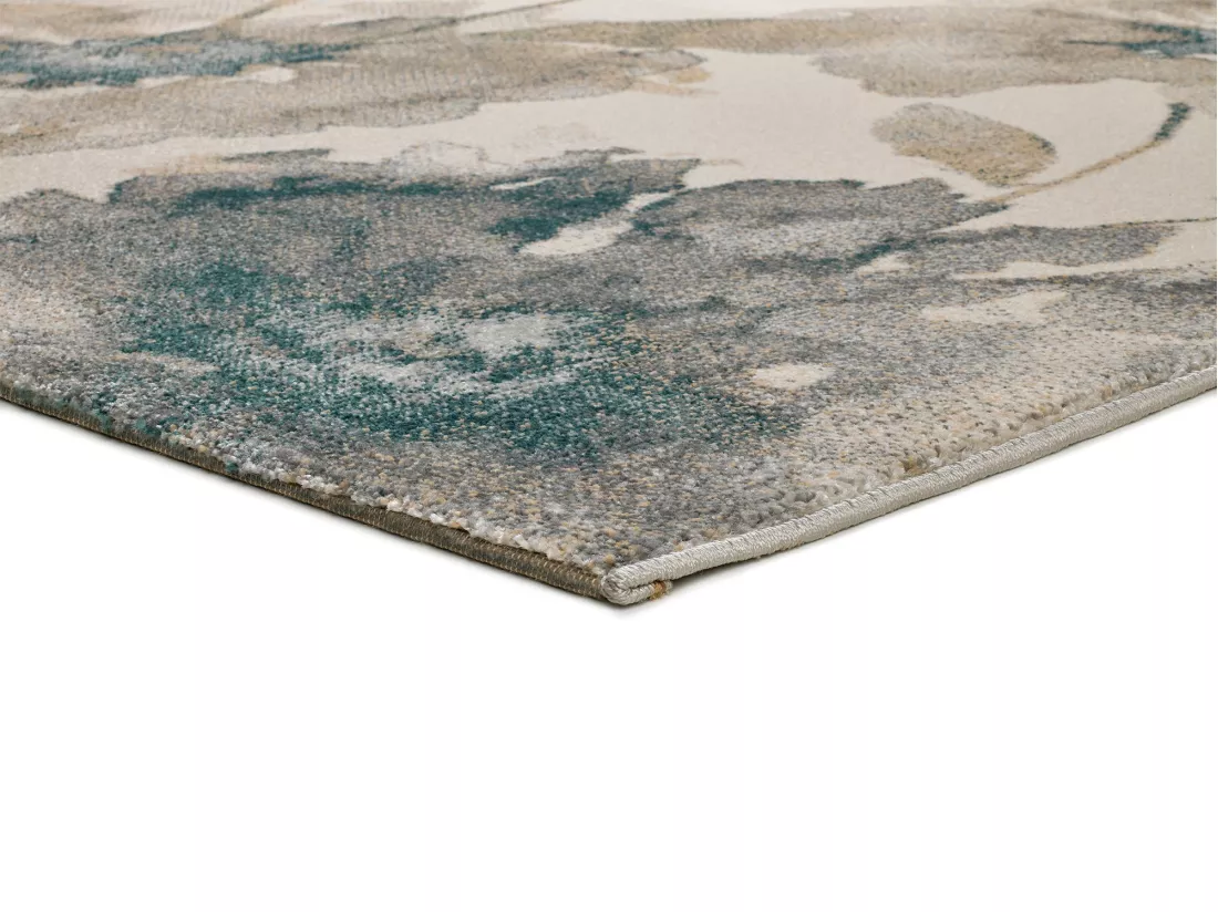 Tapis intérieur - floral - multicolore - 80 x 150 cm - SARA