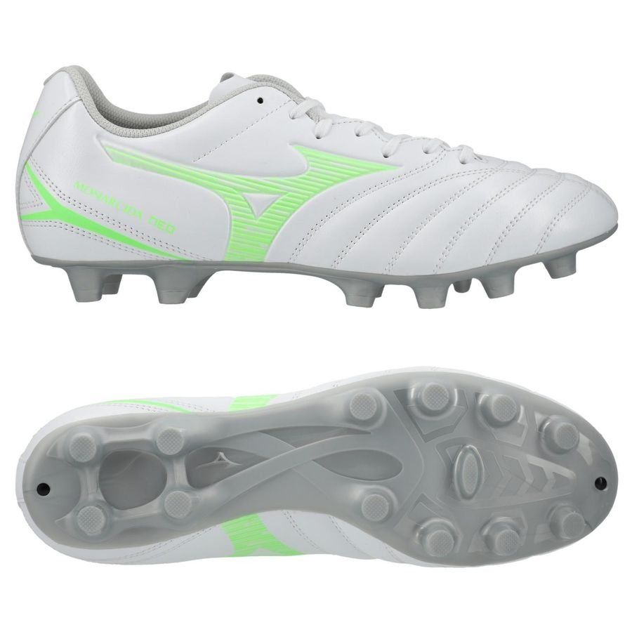 Mizuno Monarcida Neo lll Select FG/AG Frontier - Blanc/Vert Néon