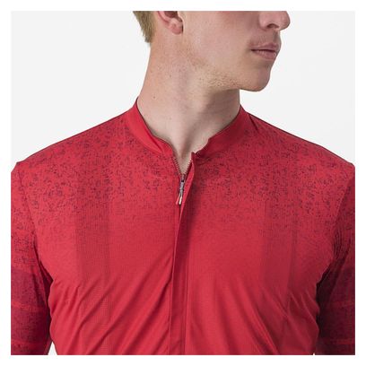 Maillot Manches Courtes Castelli Unlimited Terra Rouge