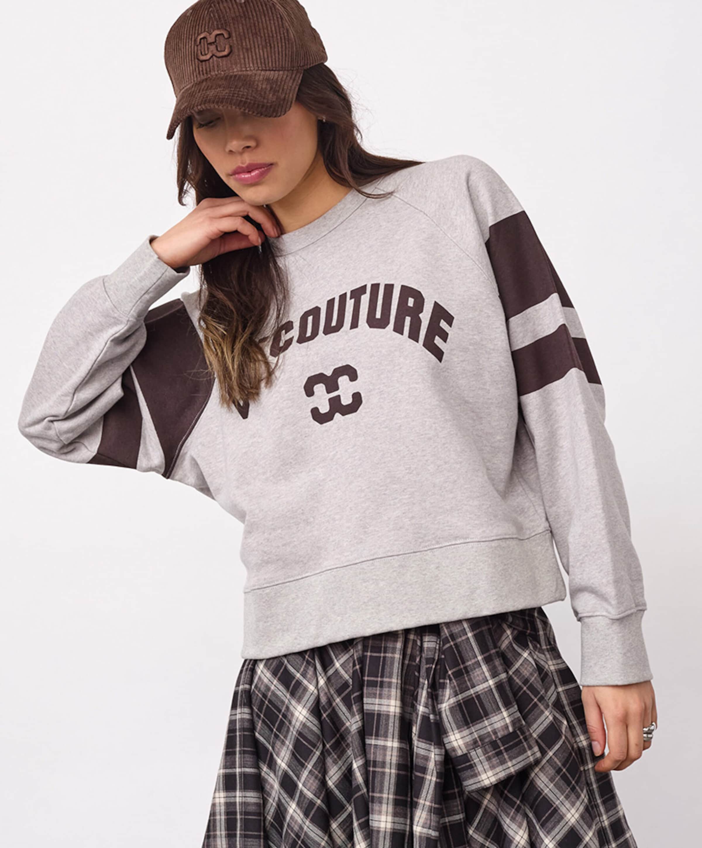 Co'Couture Dames sweater grijs