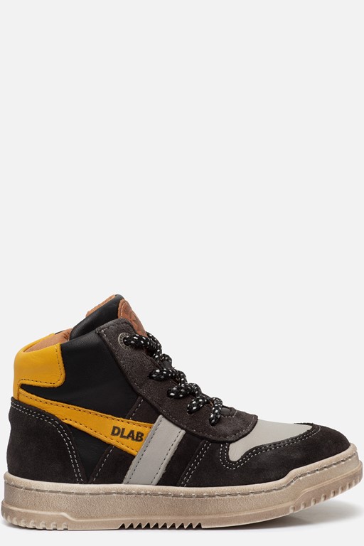 Develab Mid Cut Sneakers zwart Leer