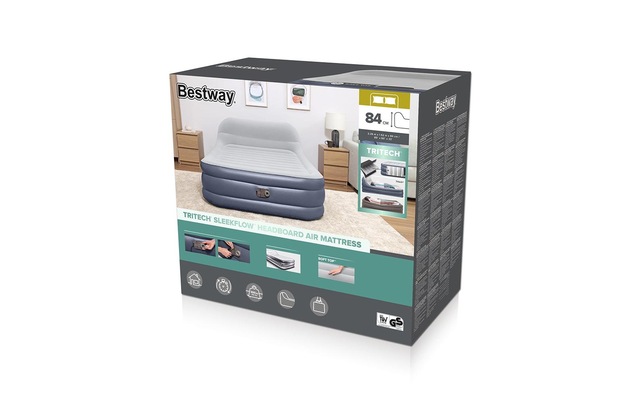 Bestway Luftbett »Tritech Sleekflow Headboard 226 x 152 cm«