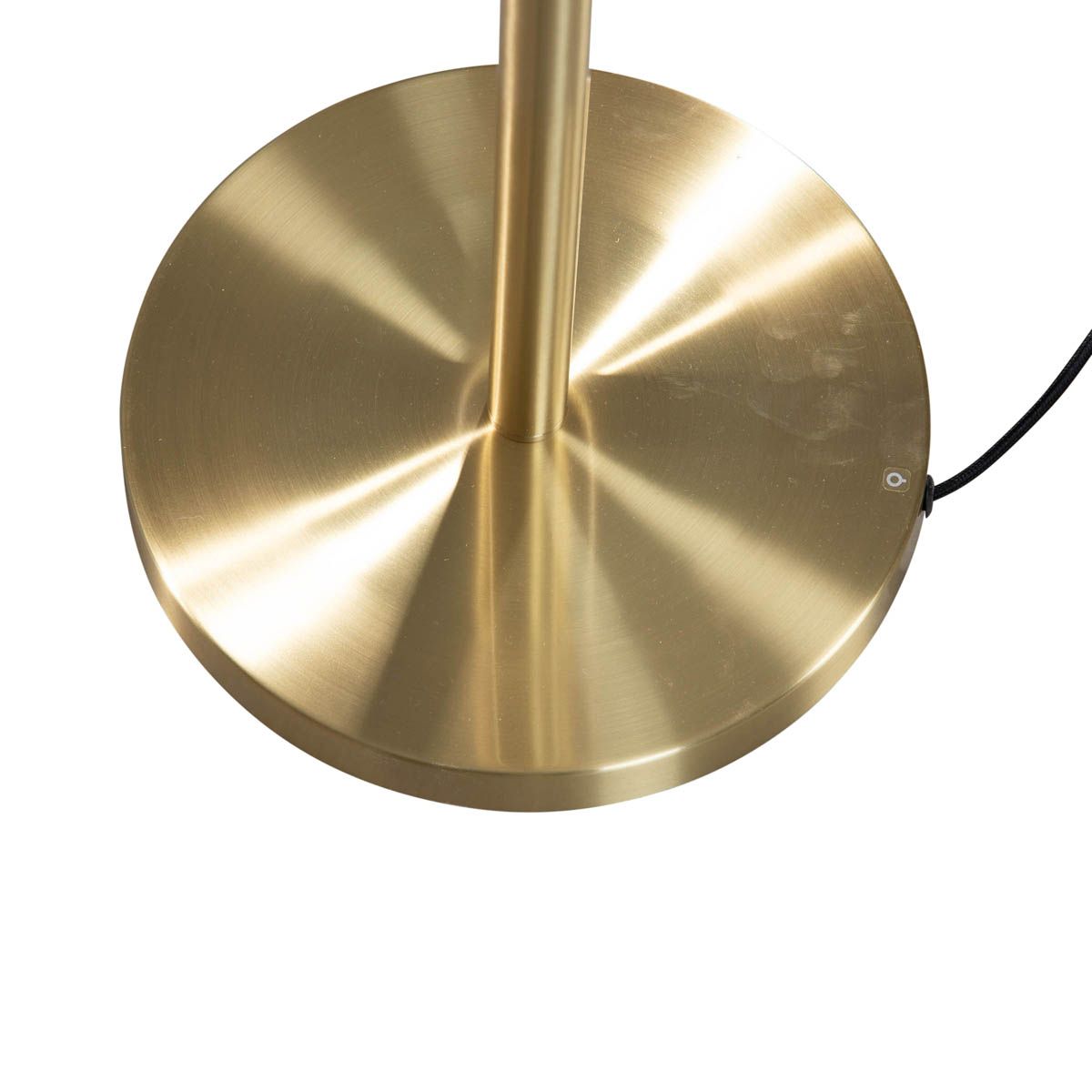 Vloerlamp messing met velours kap groen 50cm - Simplo