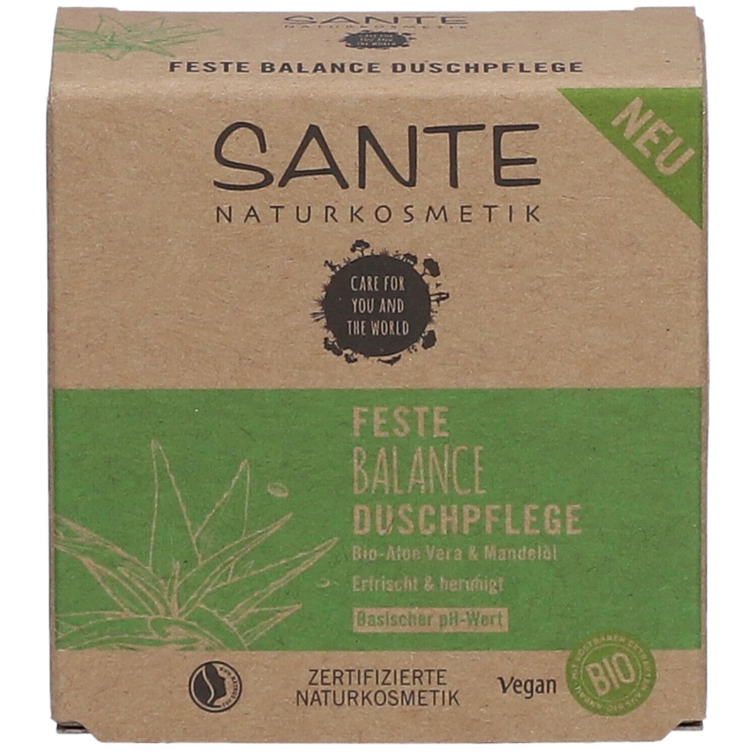 SANTE Feste Duschpflege Balance Bio Aloe Vera & Mandelöl