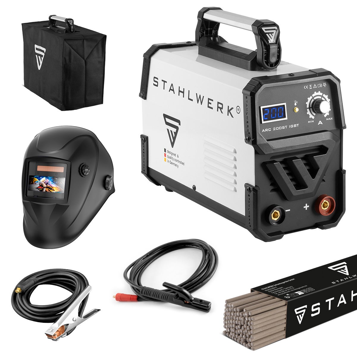 STAHLWERK ARC 200 ST IGBT lasapparaat, volledig uitgerust