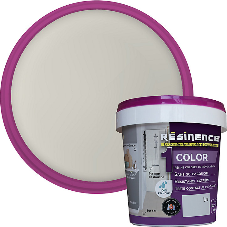 Résine multisupports Résinence Color lin satin 250ml
