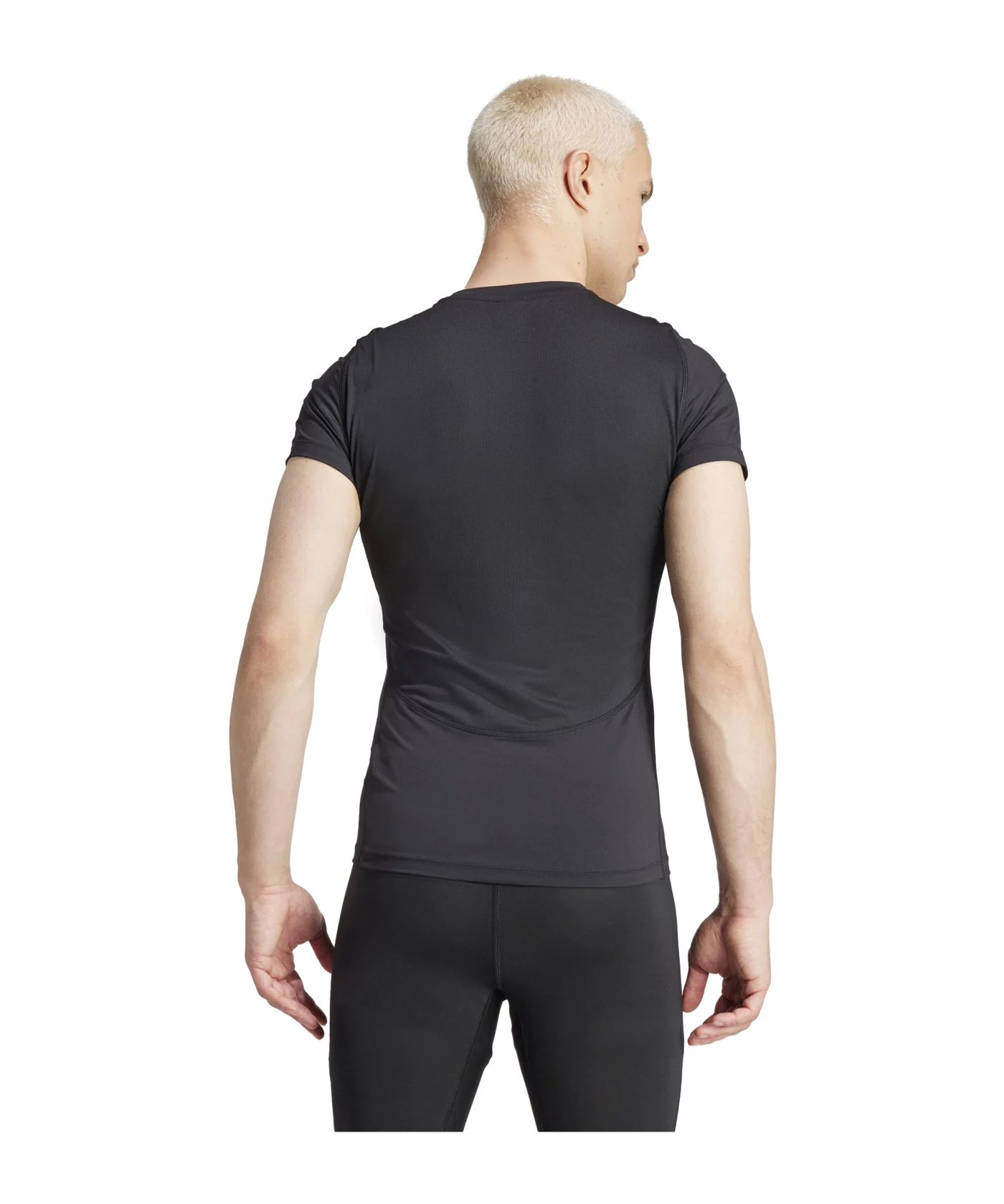 adidas Techfit Aeroready T-Shirt Schwarz