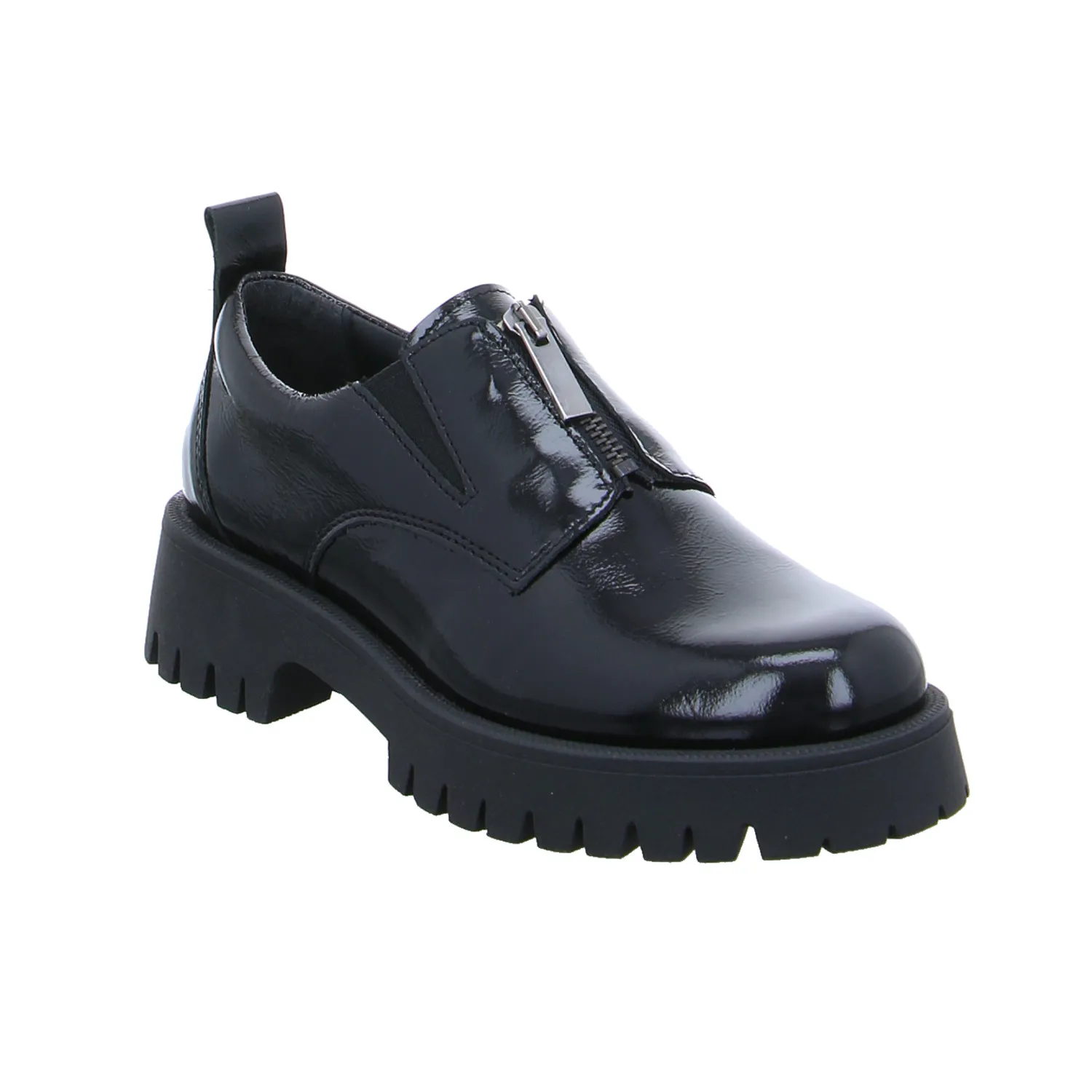 SCHUHENGEL Slipper Schwarz Leder