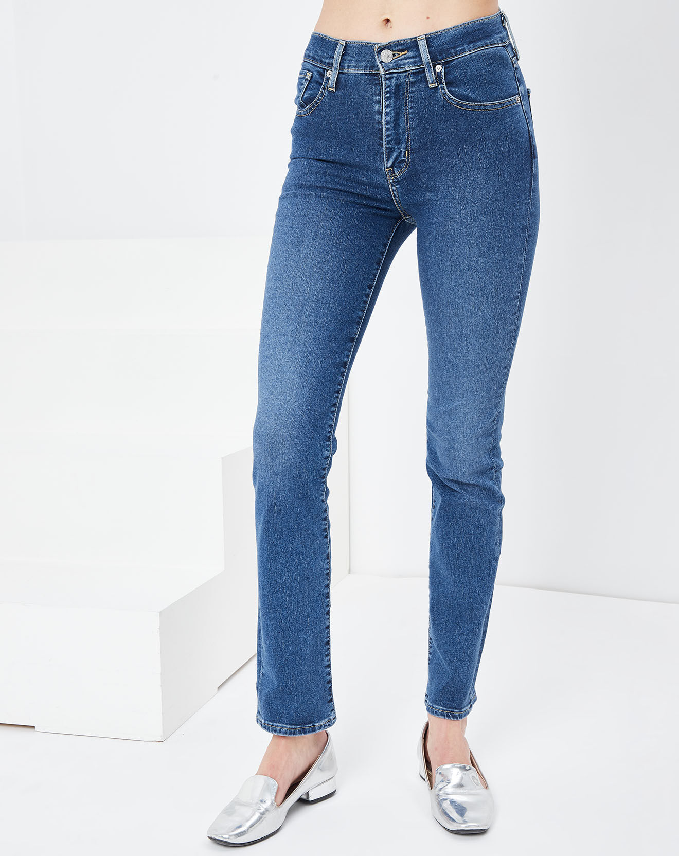 Levi's® Jean 724 High Straight Paris Stroll bleu