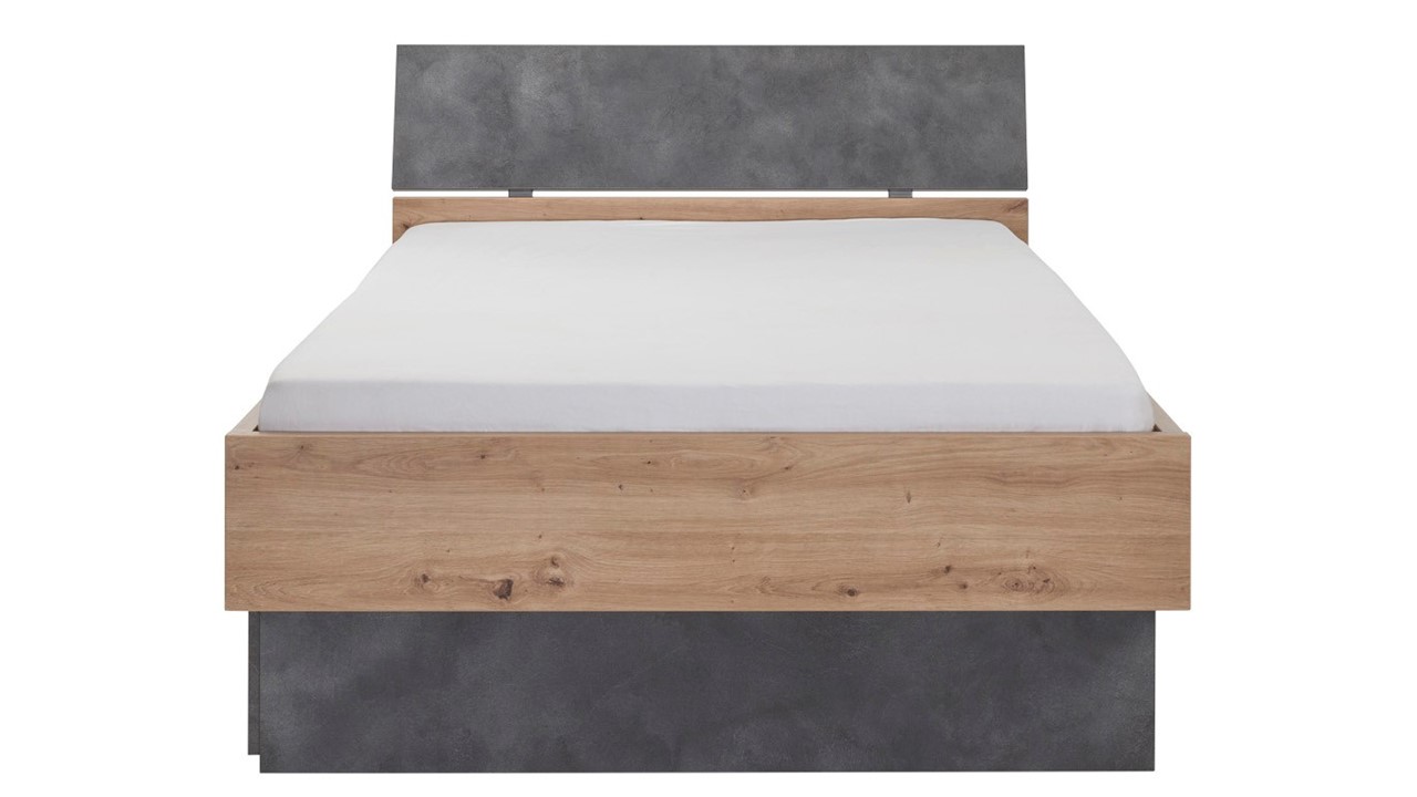 Bed Lafabrica artisan oak/stone