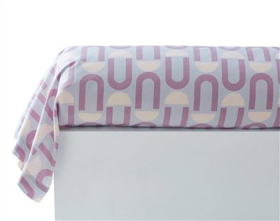 Linge de lit motifs géométriques fantaisie - BECQUET CRÉATION