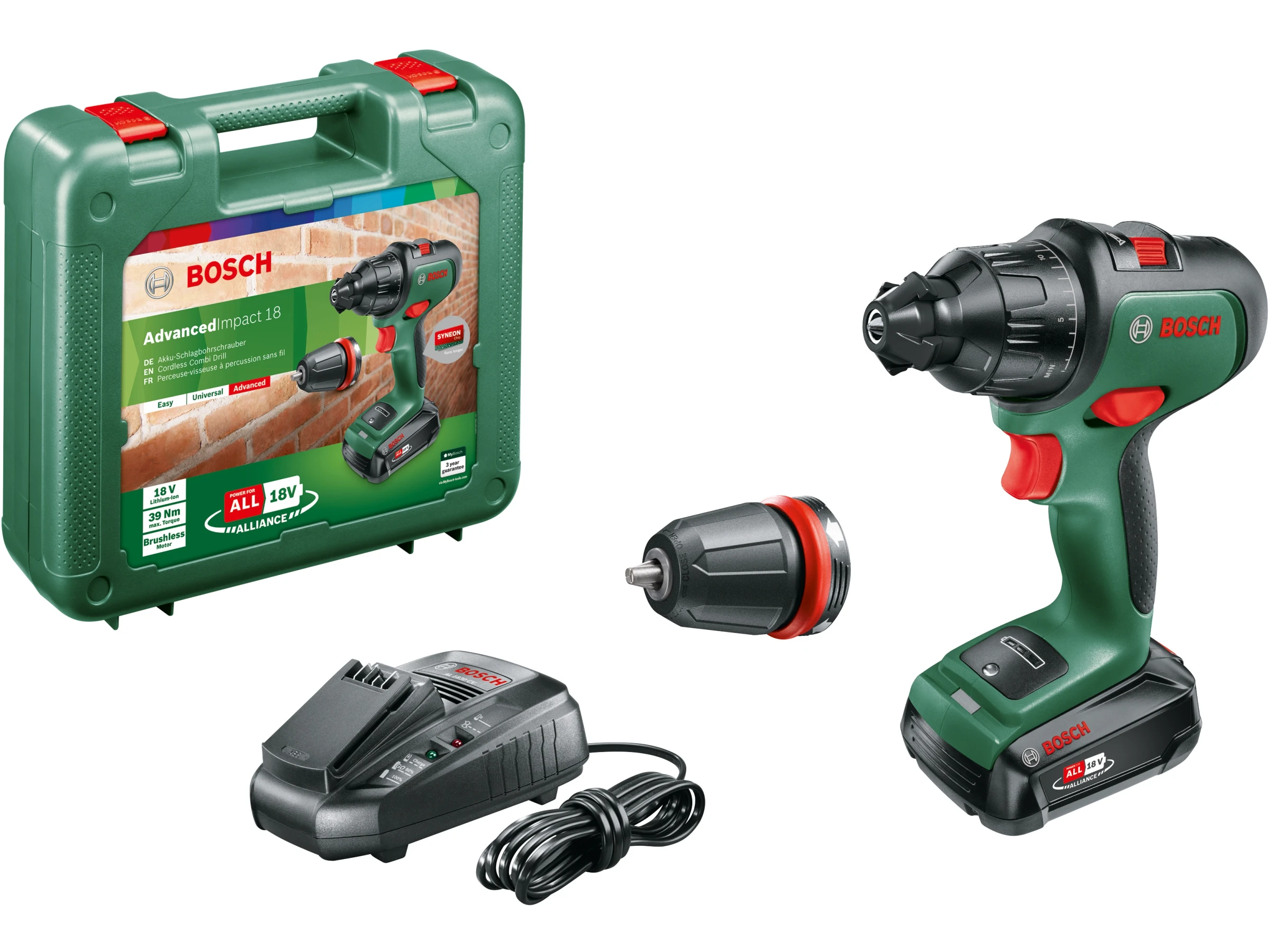 Bosch 18 V Akku-Schlagbohrschrauber AdvancedImpact 18 inkl. 2,5 Ah Akku