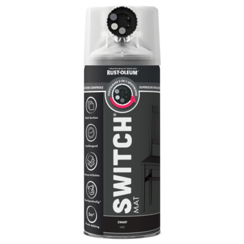 Rust-Oleum Switch spuitlak mat zwart 400 ml