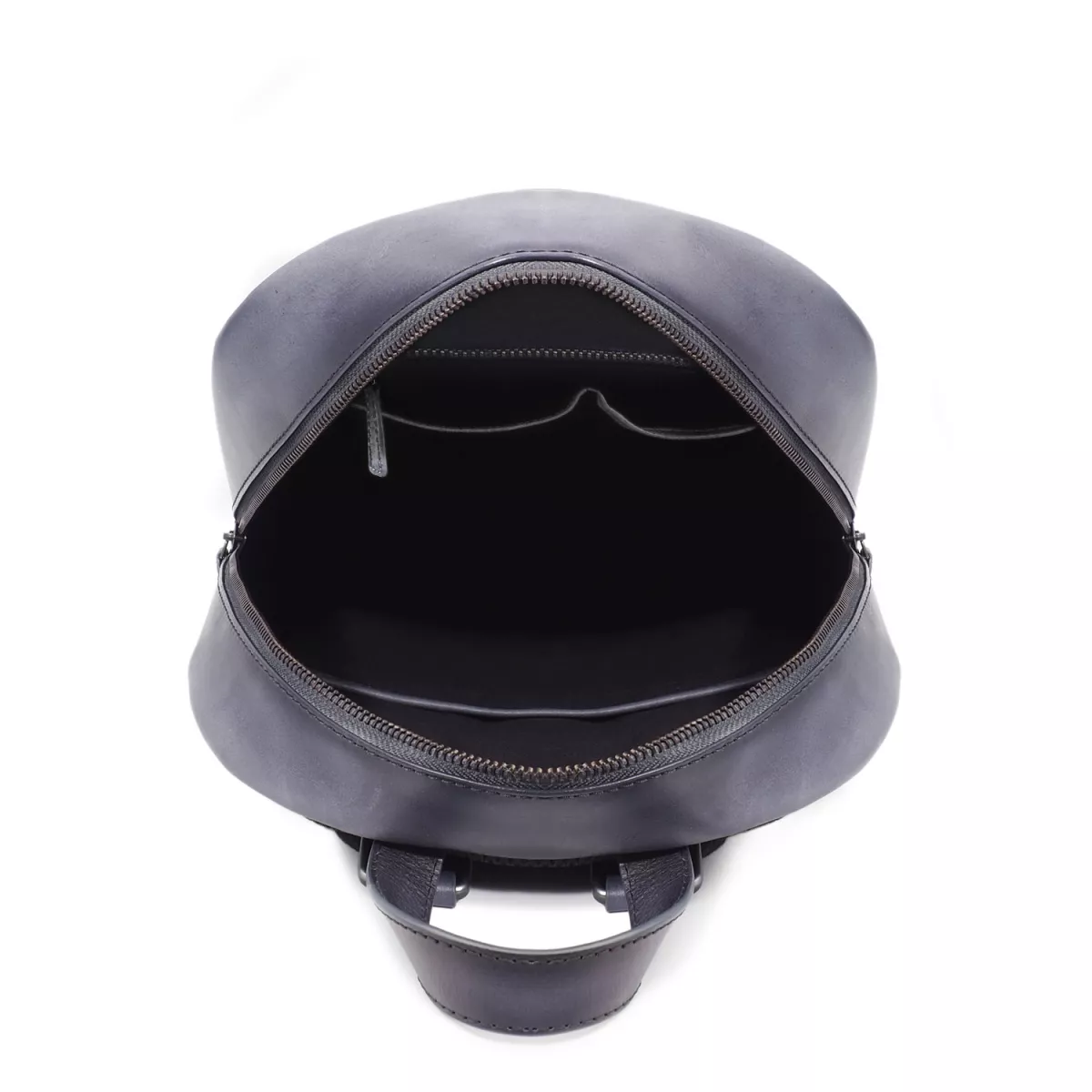 Sac à Dos en Cuir Patiné Gris
