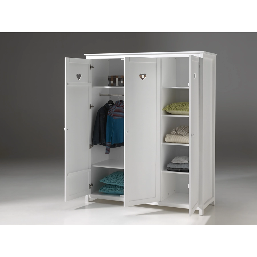 VIPACK Kleiderschrank Amori 3-türig