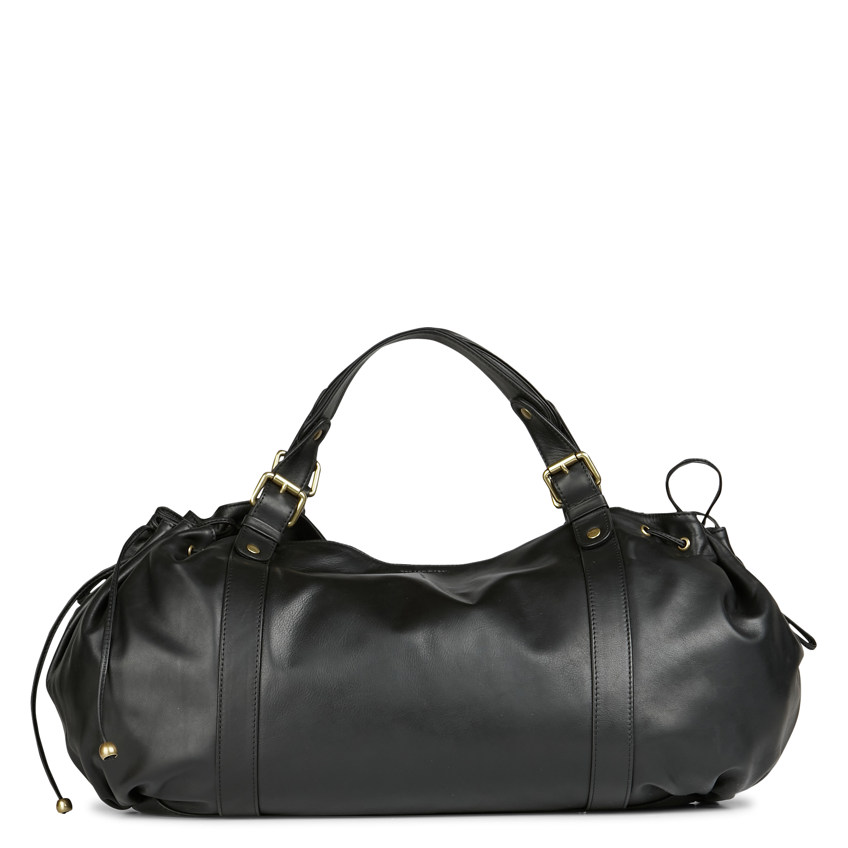 36H - Sac week-end en cuir | Noir