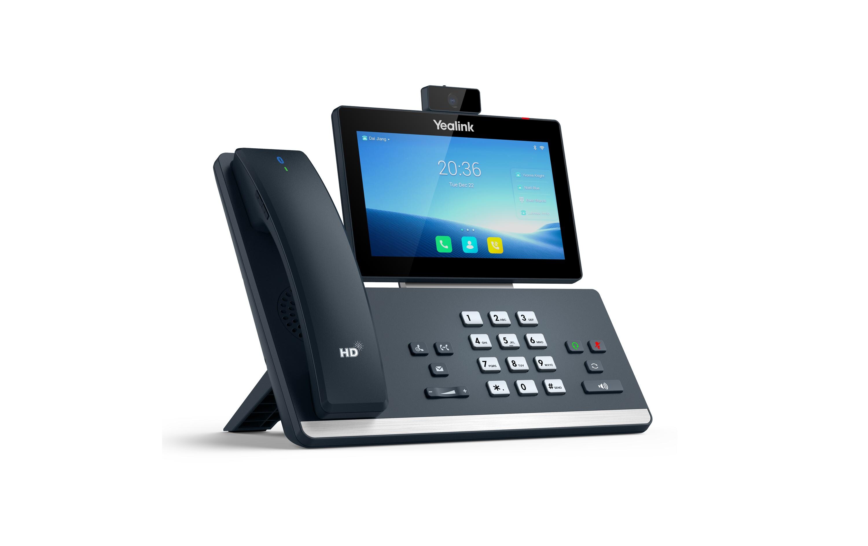Tischtelefon T58W Pro mit Kamera Grau<br>Einfache Audio- und visuelle Kommunikation