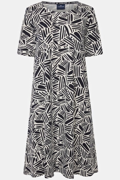 Jerseykleid, Rundhals, Halbarm