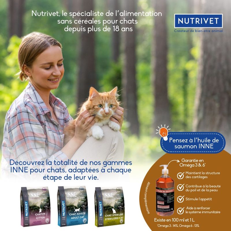 Nutrivet Inne Cat Adult, poulet