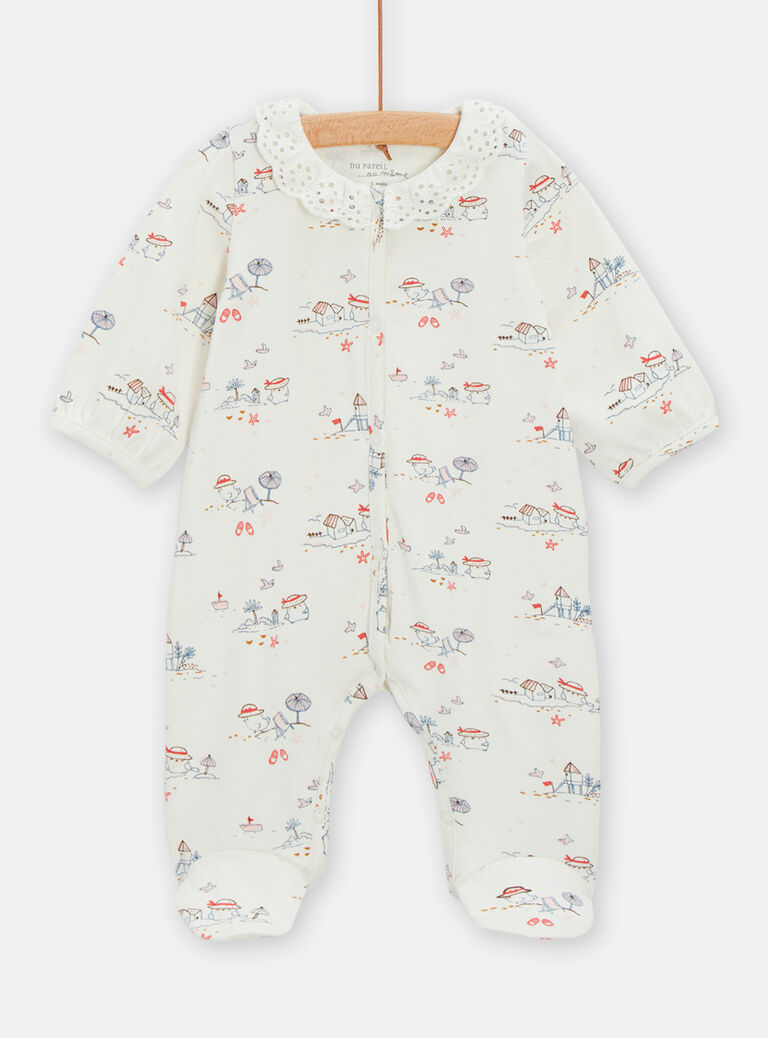 Grenouillère à motif moineaux