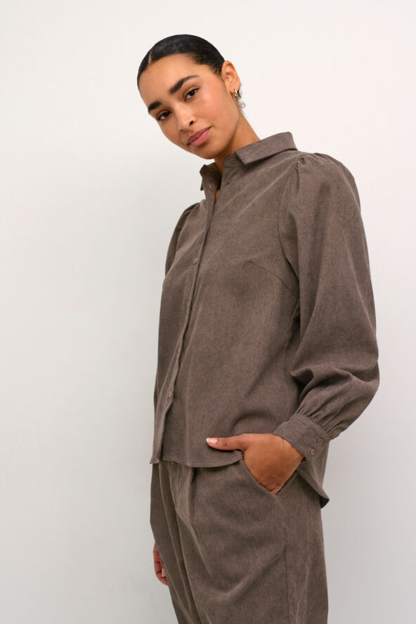 Kaffe KAhermine Shirt Major brown c.