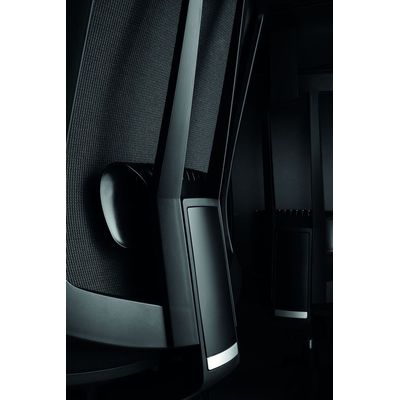 Fauteuil de bureau SHADE - accoudoirs réglables - appuie-tête réglable - noir et rouge