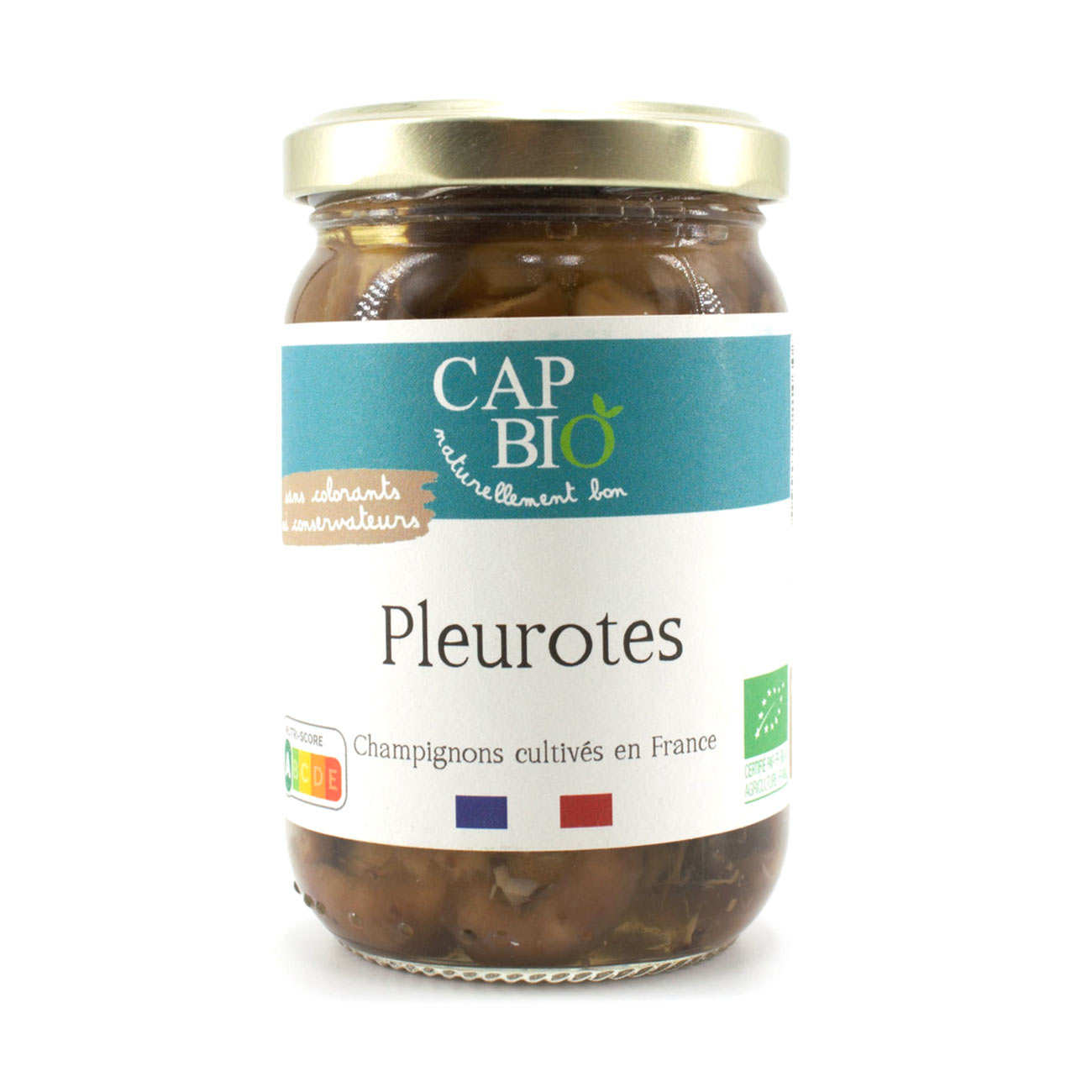 Pleurotes bio en conserve
