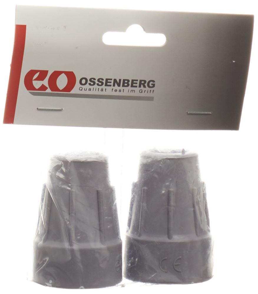 Ossenberg Krückenkapsel Pivoflex<br>1 Paar, 19mm, grau