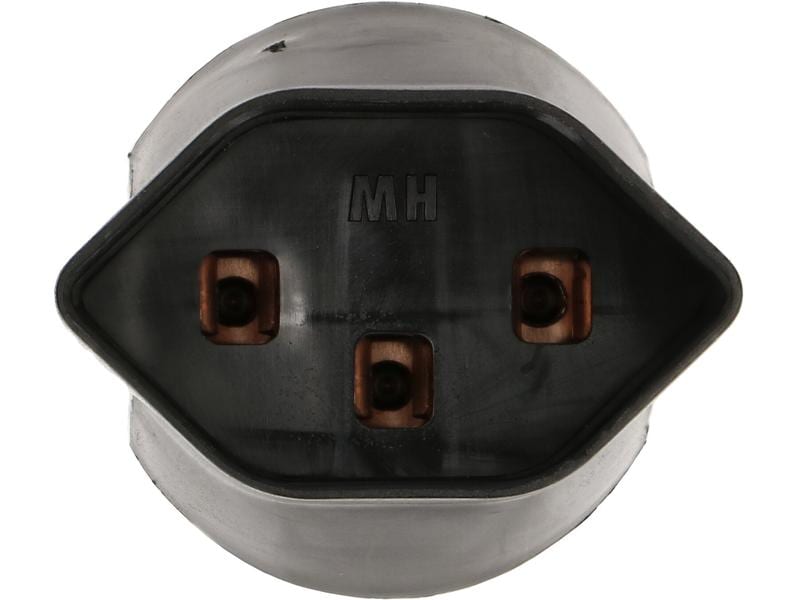 Max Hauri Reiseadapter Schuko – T23, Schwarz 3-poliger Übergangsstecker Schuko auf Typ 23 Kupplung