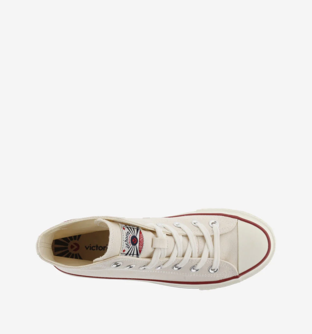 TRIBU BRILLO BOTTINE TOILE BRILLANTE Baskets montantes en toile pour femme CRUDO