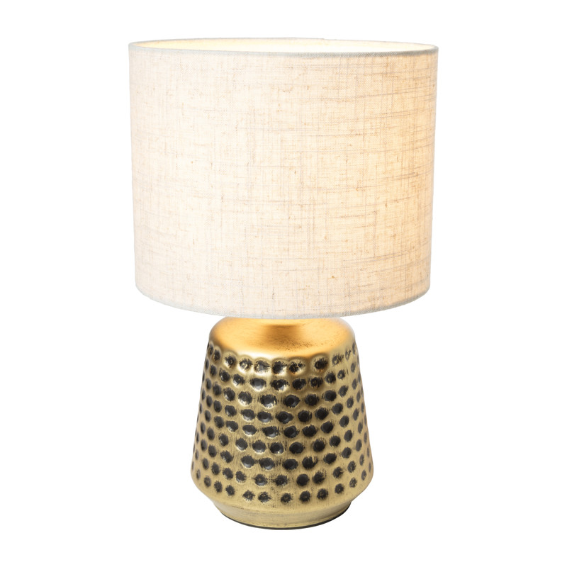 Lampvoet - gehamerd goud - ø15x24 cm