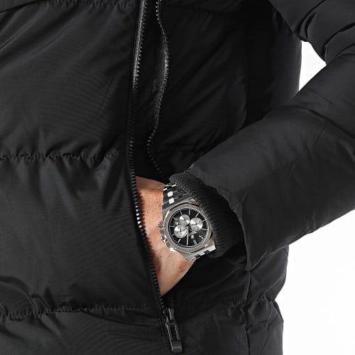 Doudoune Capuche Noir