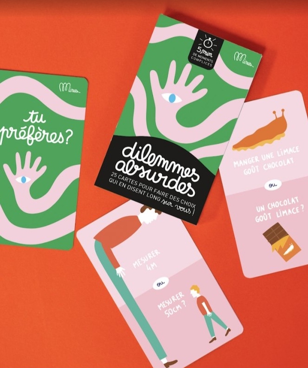 MINUSLE JEU DE CARTE DES DILEMMES ABSURDES