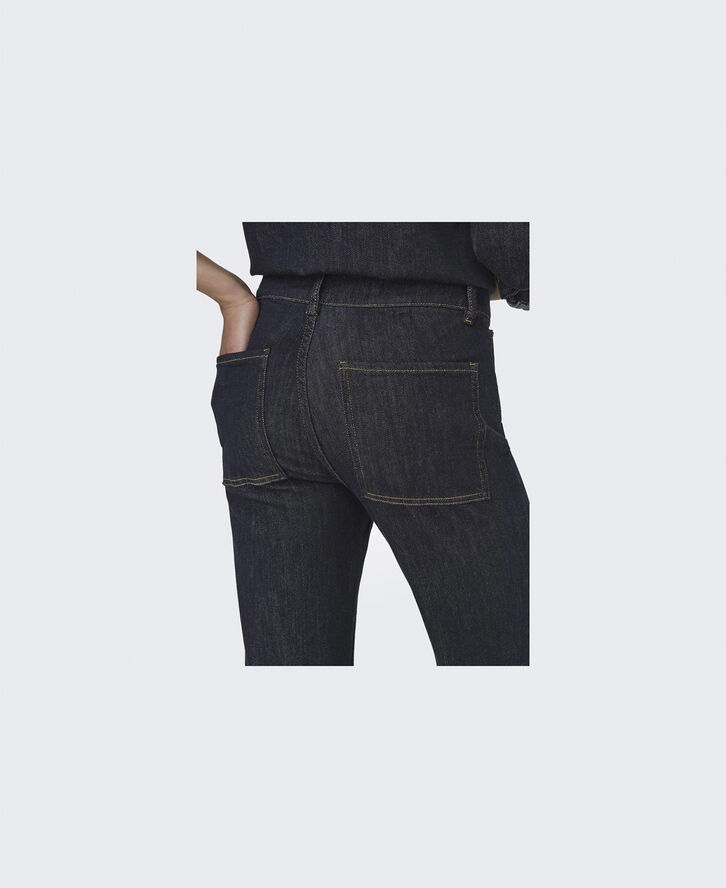 ONLY ONLJUICY HW RINSE WIDE HEM DNM MAE Dark blue denim