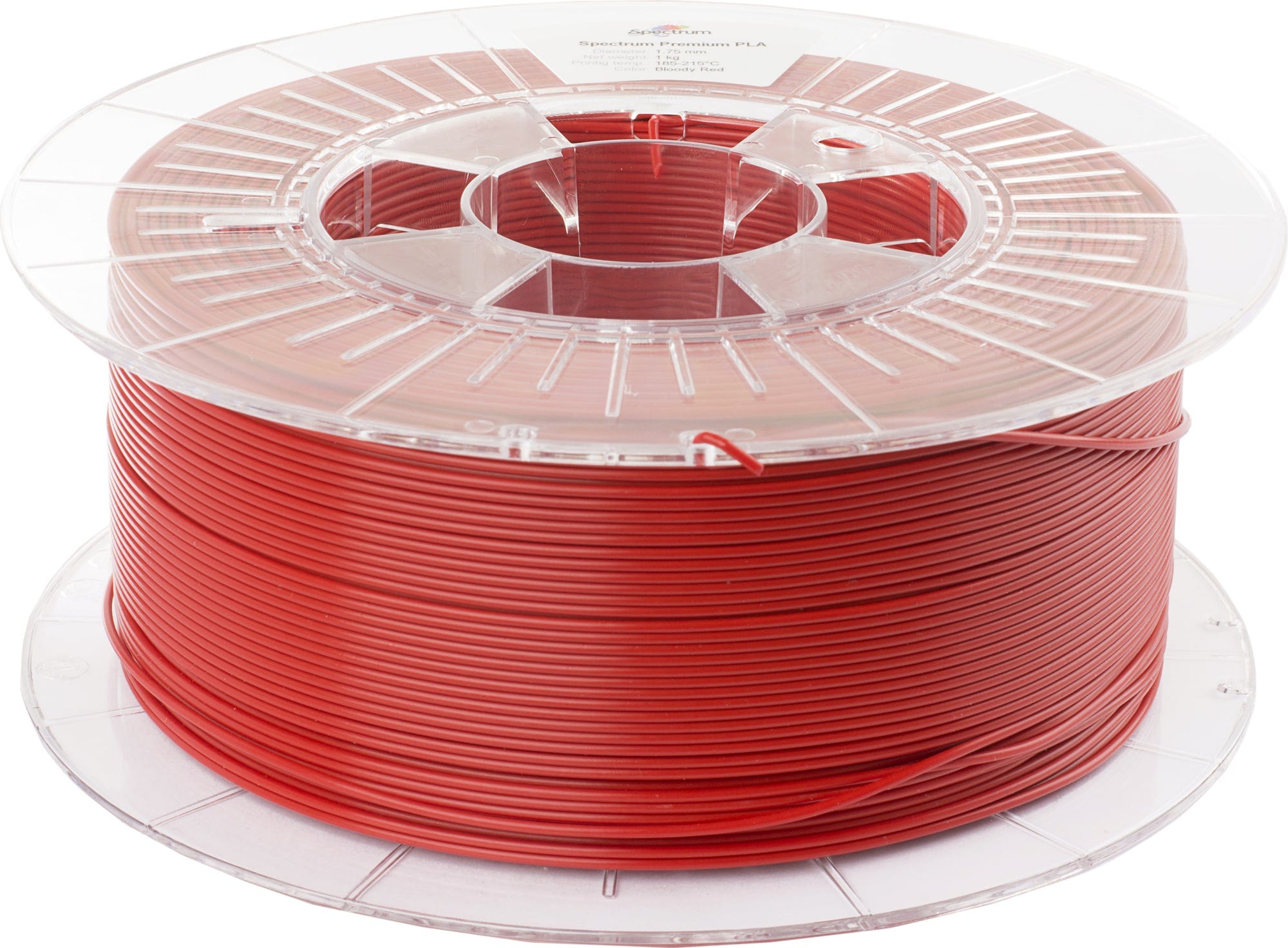 Spectrum  PLA Premium Bloody Red, 1,75 mm / 2000 g    Verzugsfreies PLA in guter Qualität