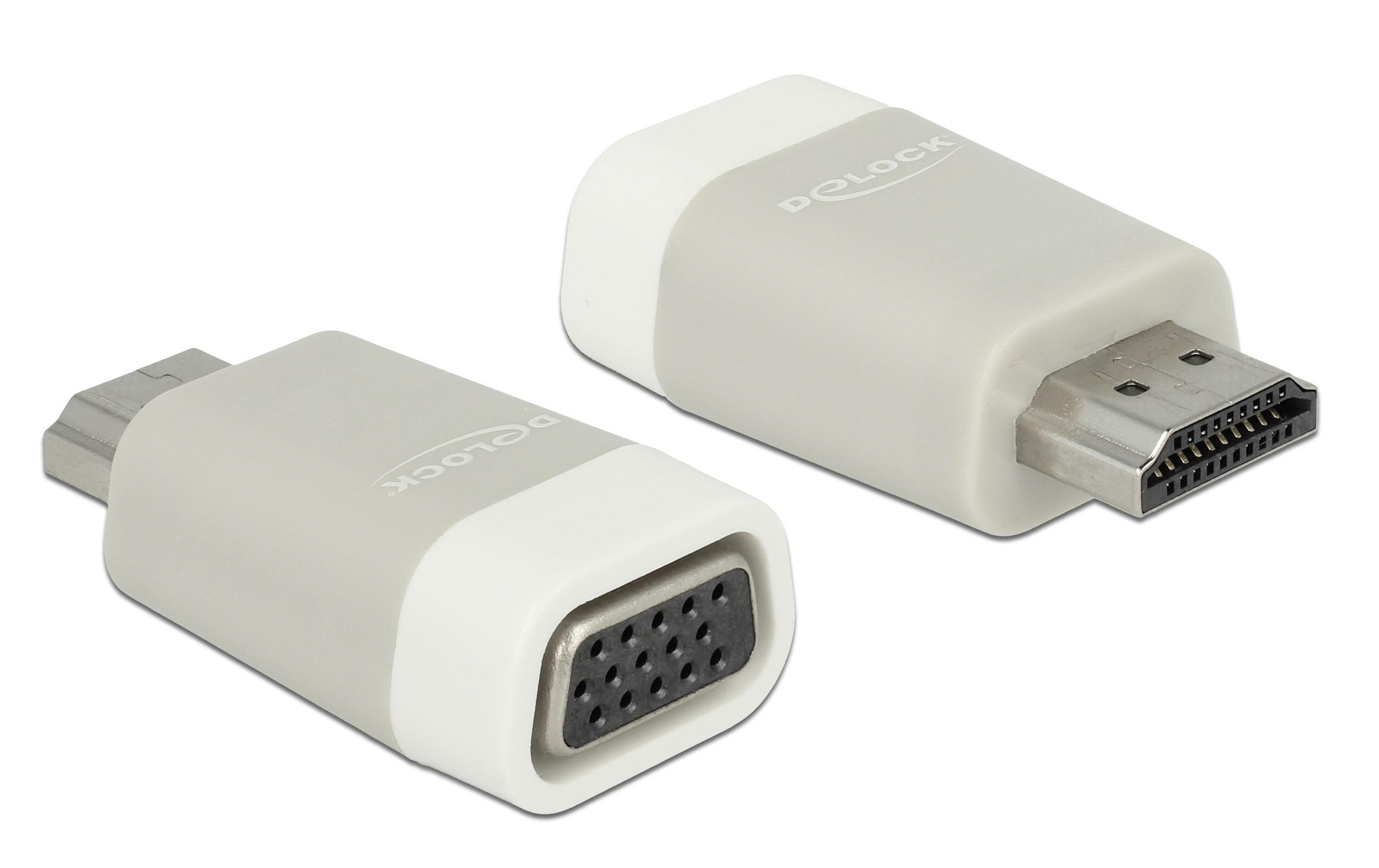 Adapter HDMI - VGA ohne Mutter, Weiss
