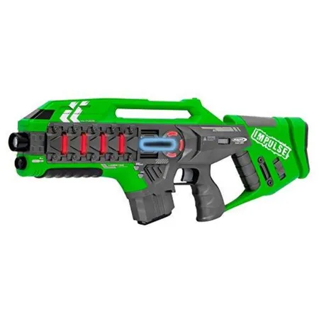 Jamara Laser Tag Impulse Gun Rifle Set blau und grün