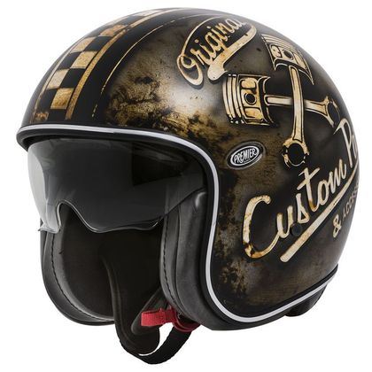 Casque Premier VINTAGE - OP 9 - BLACK MAT - Noir / Jaune