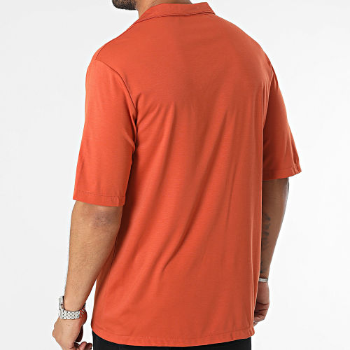 Chemise Manches Courtes Rouge Brique