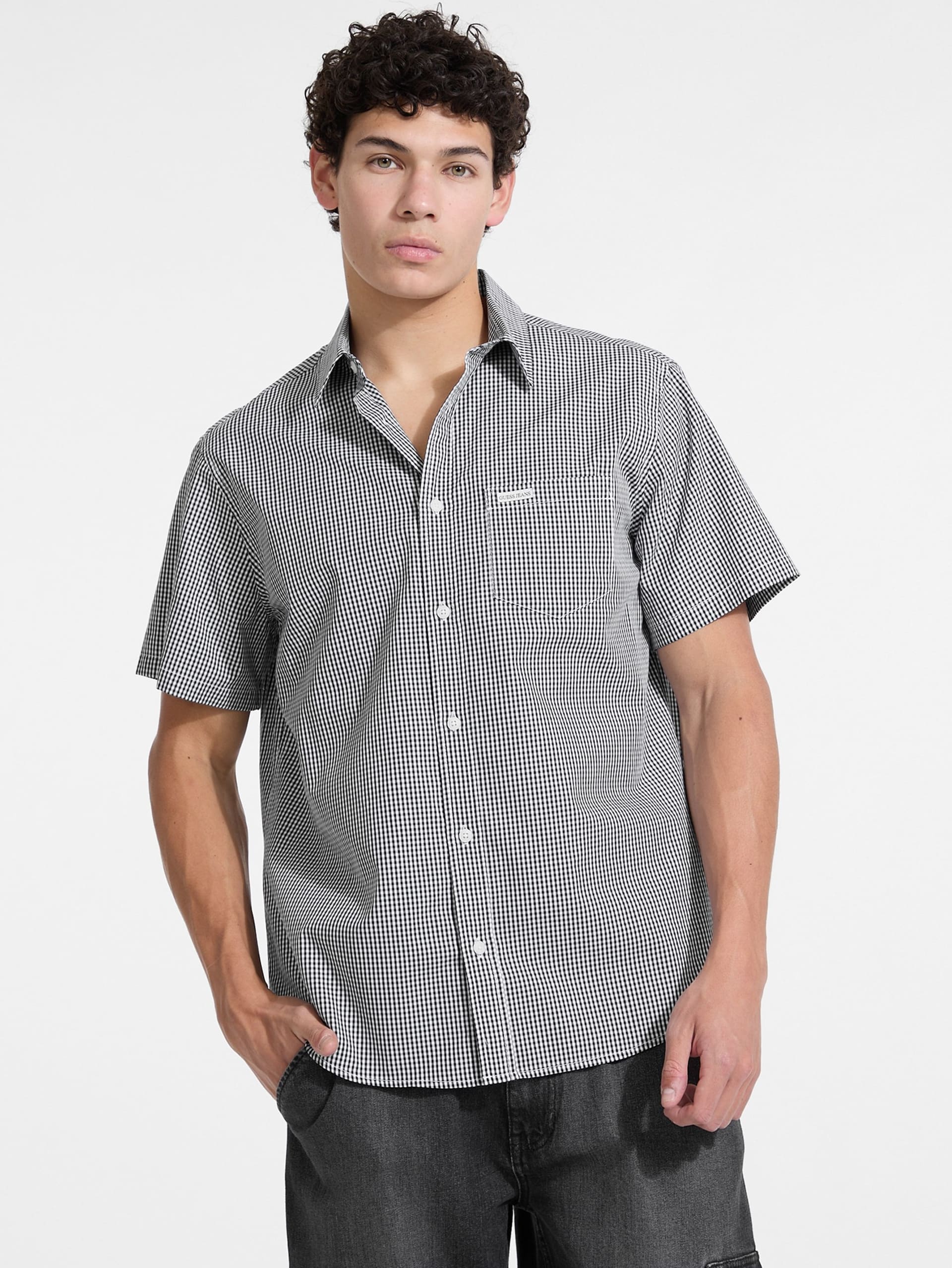 Camisa xadrez de popeline