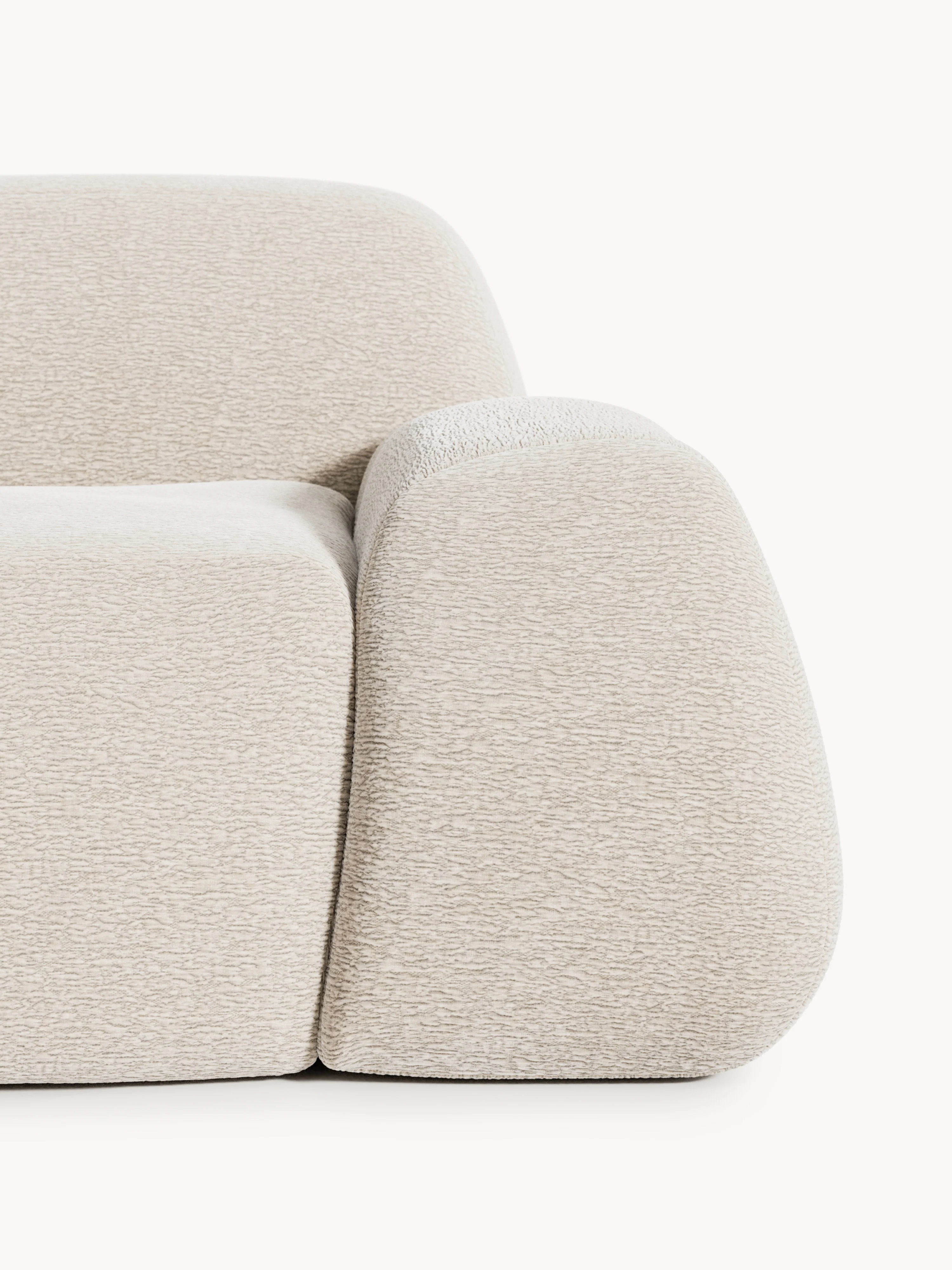 Modulaire hoekbank Wolke (4-zits) met chaise longue