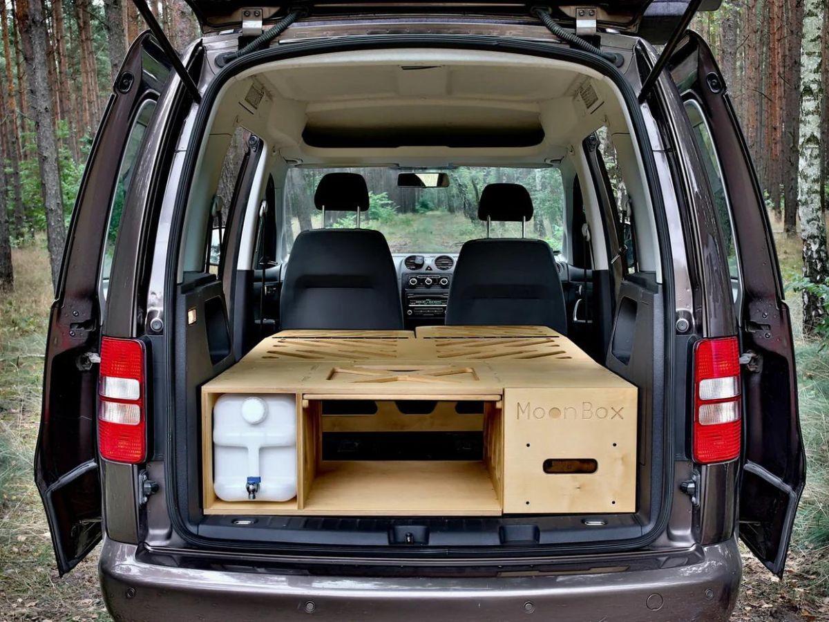 Moonbox Minivan 115 cm Natuur Campingbox