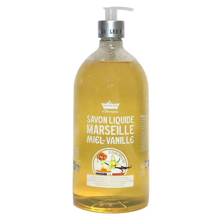 Savon liquide de Marseille 1L Miel-Vanille