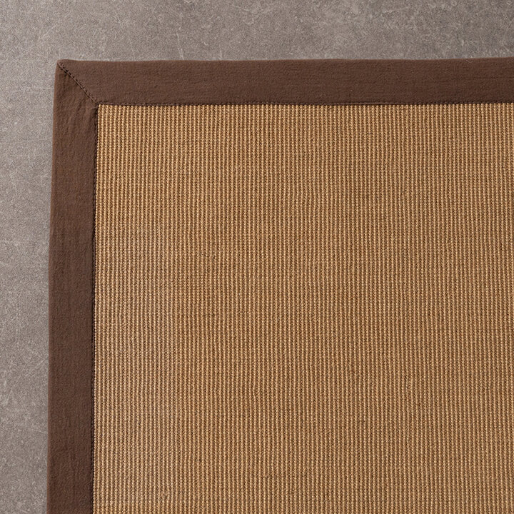 Sisal vloerkleed - Tulum Border Bruin