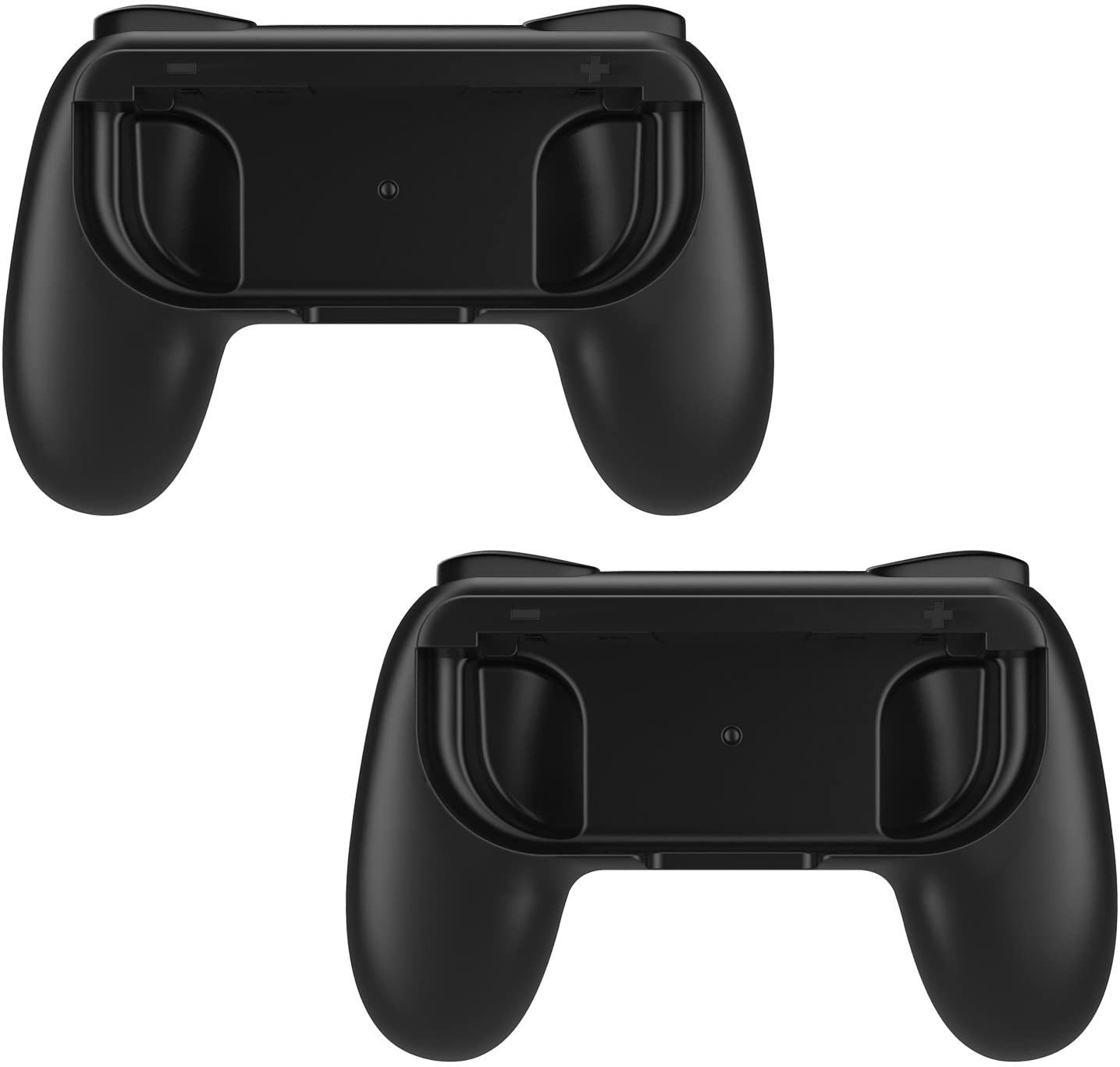 (2er Set) Ergonomischer Nintendo Switch / OLED Joy Con Controller Griff Halterung - Blau / Rot