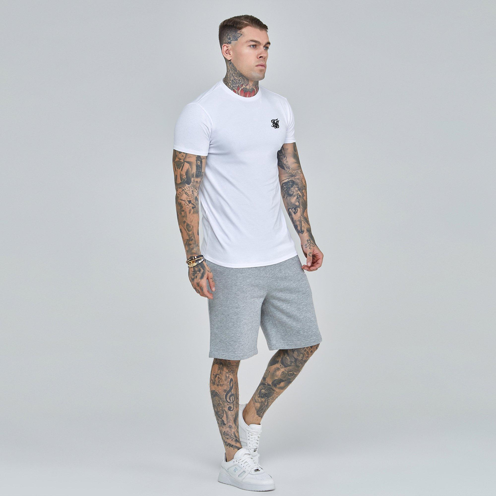 SikSilk Muscle Fit T Shirt Mens